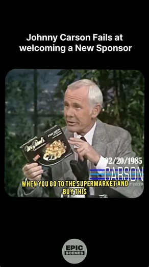 Johnny Carson Can't Stop Laughing While Welcome New Sponsor