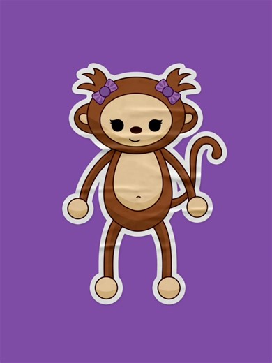 Olivia Rodrigo Inspired Monkey Animation GIF