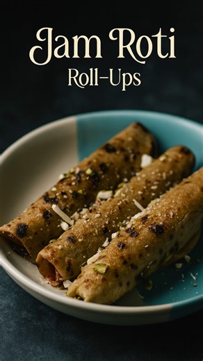 Parichay | Indian Recipe Creator on Instagram: "Some memories taste sweeter than dessert 🍓 Jam Roti Roll Ups — a nostalgic twist on our school-tiffin favorite! Soft roti, creamy cheese, and gooey jam come together in the most comforting bite. ✨ If you grew up eating jam roti in your lunchbox, this one will hit home ❤️ #JamRoti #TiffinRecipes #NostalgicFood #IndianSnacks #EasyDessert #ComfortFood #FoodReel #BhukkadInTown #HomemadeDessert"
