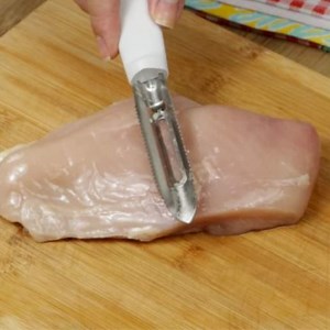 23K views · 201 reactions | A trick with the vegetable peeler! Great recipe with chicken breast, without oven | Learn new Recipes | Facebook