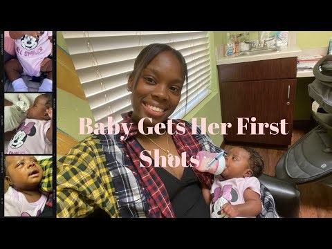 Baby gets ￼her 2 month shots *lots of crying & how to cope* | First Time Mom EP. 1|