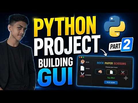 I Built a Rock Paper Scissors Game GUI in Python 🤯 | Python Tkinter Project for Beginners