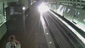 OH DEER! Check out this surveillance video from an Arlington, Virginia train station. A deer galloped along the platform, even jumped onto the tracks. Luckily it didn't hit the electrified third rail. Video: Washington Metropolitan Area Transit Authority. | KDKA-TV | CBS Pittsburgh