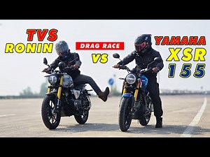 🔥 2025 Yamaha XSR 155 vs 2025 TVS Ronin | Drag Race Battle! FIRST on YouTube 🚀🔥