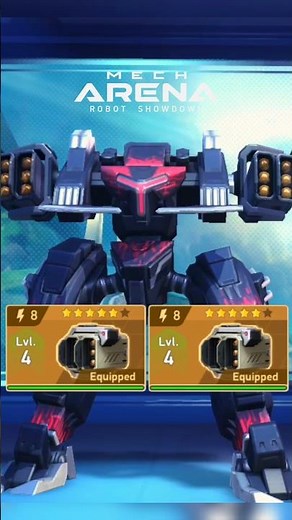 Stalker + Strike Rocket 8 🚀👆🏻|Mech Arena Gameplay #mecharena #mecharenarobotshowdown #gaming #shorts
