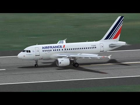 Air France A318 Touchdown at Luxembourg Smooth Landing in Style! 🇫🇷🇱🇺✈️