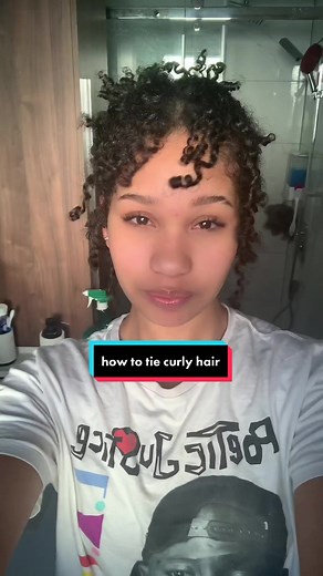 Curly Hair Updo for School Tutorial