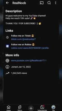 How to add your Roblox profile link in your YouTube channel on Mobile!!!
