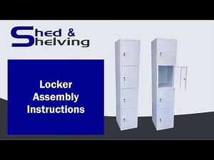 Shed & Shelving Locker Assembly Instructions