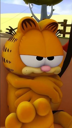 😒 A Garfield no le gusta nada el campo 😒 #shorts #Garfield #dibujos animados #animación