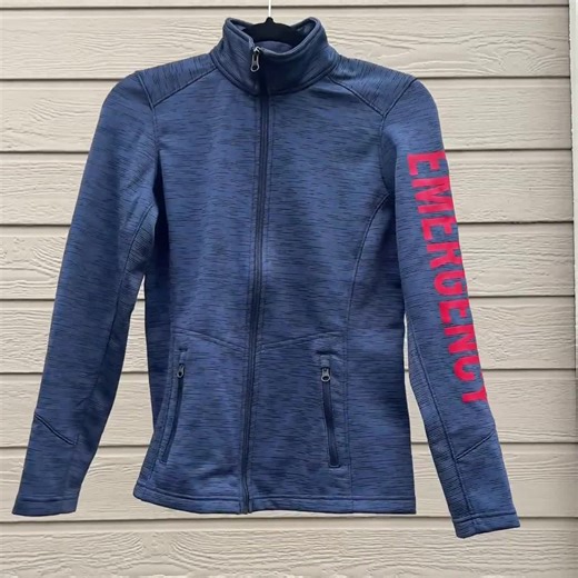 Personalized Emergency Department RN Fleece Jacket: Embroidered ER Nurse Uniform Zip-up - Etsy