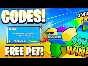 *NEW* ALL WORKING FREE PET UPDATE CODES FOR RACE CLICKER IN 2025 - ROBLOX RACE CLICKER CODES