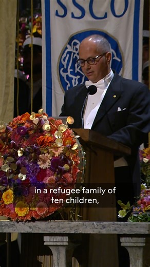 Start off your week by being inspired by chemistry laureate Omar Yaghi. During his Nobel Prize banquet speech, Yaghi recounted his journey to becoming a scientist, which began in a refugee family far from any lab. A visit to a library led to him discovering the magic of chemistry. He was awarded the 2025 chemistry prize “for the development of metal–organic frameworks.” Enjoy the full speech: https://www.nobelprize.org/prizes/chemistry/2025/yaghi/speech/ | Nobel Prize