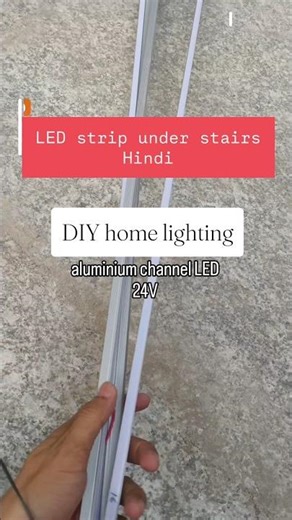4 Components of LED Staircase Lighting — Strip, Channel, Diffuser, Driver #shortsfeed #shorts #led
