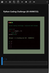 4.7K views · 51 reactions | Python Coding Challenge (ID-01090725)#pythonprogram #pythonsofinstagram #programming #pythoncoding #short #PythonProgramming #codingshorts #pythonregius #challenge #codewithpython | Python Coding | Facebook