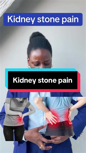 Kidney Stone Pain Explained 1. Why it happens Kidney stones are hard deposits of minerals and salts that form in the kidneys. When they move from the kidney into the ureter (the tube that connects the kidney to the bladder), they can block the flow of urine. \t•\tThis blockage causes the kidney to swell. \t•\tThe swelling stretches the kidney and ureter walls, triggering strong, crampy pain. \t•\tThe nerves in the area pick up the pressure, sending pain signals to the back, side, lower abdomen, 