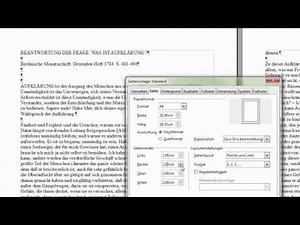 11 den rechten Seitenrand auf 2 cm einstellen - OpenOffice / LibreOffice Writer
