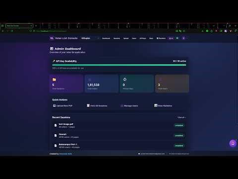 VoterListConsole – Full Stack Voter Management System