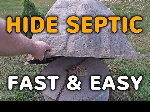 How To Hide A Septic Tank Cover Fast - Fake Rock Septic Cover Lids