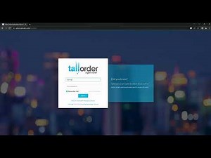 How to log in to TallOrder Admin