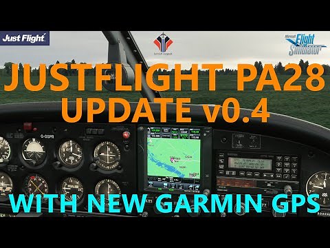 Updated JustFlight PA28 v0.4 for Microsoft Flight Simulator - includes Garmin GPS Integration!