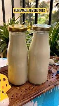 The Healthiest Almond Milk You Can Make at Home #almondmilk #nondairy #vegan #homemade #lactosefree