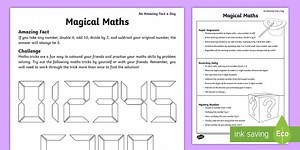 Magical Maths Worksheet