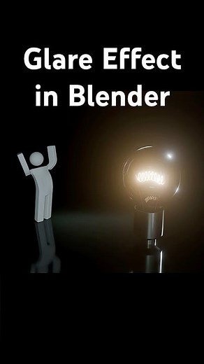 Glare Effect in Blender #blender #forbeginners #glare