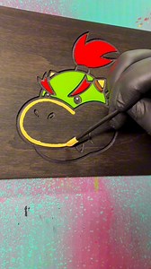 1.7M views · 10K reactions | Satisfying paint #satisfying #Art #arte #mariobros #viral #coloring | Foxhouse Wood Work LLC | Facebook