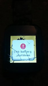 ITech Jr Watch Low Battery Shutdown