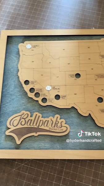 Prove you're a big baseball fan. From iconic ballparks to hidden gems across the country, our handcrafted Baseball Bucket List Map helps fans track every stadium, every memory, every chase. #BaseballFans #worldseries #BallparkBucketList #BaseballMap #baseball