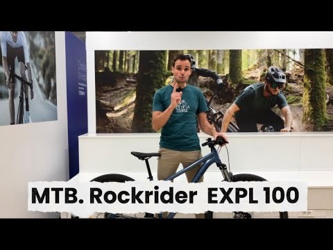 ROCKRIDER 29" Expl 100 MTB mountain bike with front suspension, aluminum frame #cycling