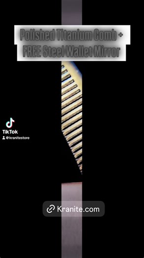 Titanium Comb – Silent Glide 🪮⚡🖤 Link in comments 🔗 #TitaniumComb #edc #groomingtok #premiumtools #kranite