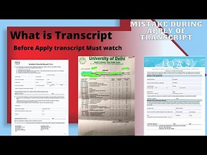 Transcript ? How to Get Transcript ! How to send to WES ! IQAS ! CES ! ICES ! What is transcript