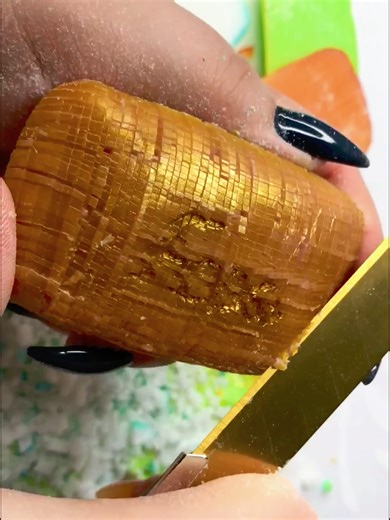 🧼 Crystal Soap Cutting 🔪✨ | Ultimate Relaxing ASMR 🎧💎 Description: Watch the crystal soap crumble and sparkle with every satisfying slice 💫 The sharp, crisp crunch and soft crumble will melt your worries away 🫧 Each sound is pure tingling bliss — perfect for calming your thoughts and easing your mood 💆‍♀️🌙 Close your eyes, listen to the rhythm of the cuts, and feel the stress fade with every snap 🔪 Whether you’re studying, relaxing, or trying to fall asleep, this is your peaceful ASMR e