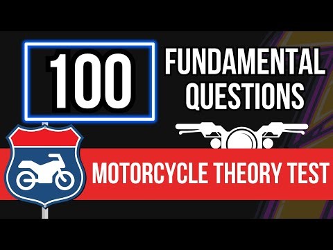 Motorcycle Theory Test 2026 (100 Fundamental Questions)