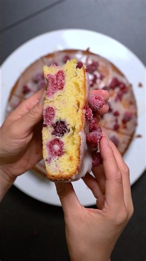 Moist Berry Cake with Yogurt & Lemon: Easy Summer Cake Recipe with Raspberries & Blackberries