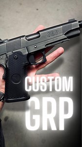 Anything but entry-level // The Nighthawk GRP makes for a great template for custom builds // This customer opted to make it a double stack with a threaded barrel and smoked nitride finish// How would you build yours? | NIGHTHAWK CUSTOM FIREARMS