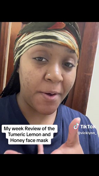 This is my week Review…. Definitely starting to see some changes even my mother notice 🥰…. Im going to give more updates in between the month review if I see more changes. #turmeric #skin #lemons #honey #testing #fyp #fy #viral @VickyLo