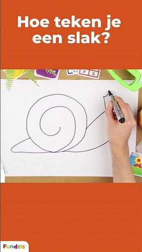 Hoe teken je een slak?