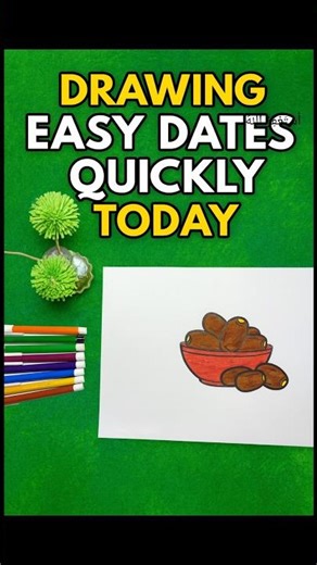 Drawing Easy Dates Quickly Today | khajoor drawing tutorial #drawing #art #trending #viral #fypシ