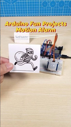 Motion detection - Arduino project for beginners PIR Motion Sensor #diy #stem #engineering #robot