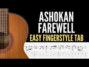 Ashokan Farewell Easy Fingerstyle Guitar | Beginner Arrangement + TAB