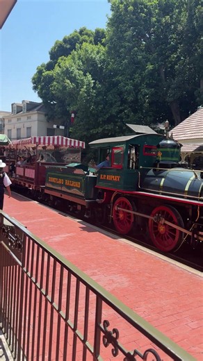 Watching the Disneyland Train Arrive 🏰