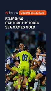 The Philippine women’s national football team captures a historic gold medal in the Southeast Asian Games as they deny Vietnam a fifth straight title. Full story: https://www.rappler.com/sports/southeast-asian-games/women-football-final-results-philippines-vietnam-december-17-2025/ | Rappler