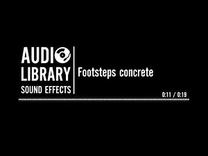Footsteps concrete - Sound Effect
