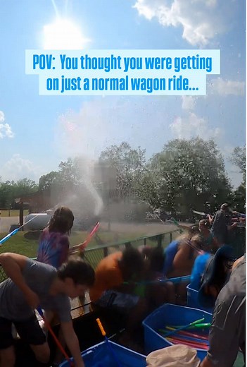 Wet and Wild Wagon Rides at Jellystone Park