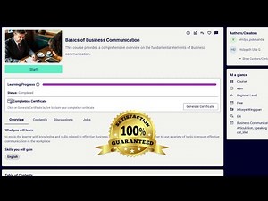 Basics of Business Communication | Infosys Springboard | Free Certification Course + GitHub Solution