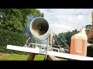 RC Turbofan TF200-1 prototype: One of the first functional tests