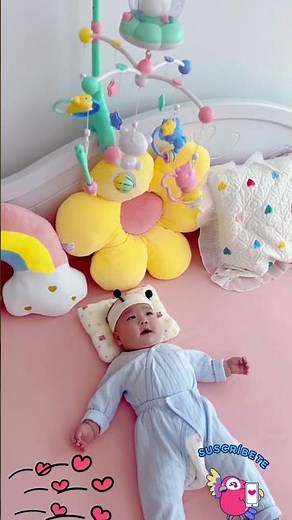出生23天的龙崽子，现在9-2斤，自从买了这个会唱歌会旋转的摇铃，真是解放了麻麻的双手，还能稳定宝贝情绪培养自主入睡，太棒了 #baby #toybabies #baby #babytoys